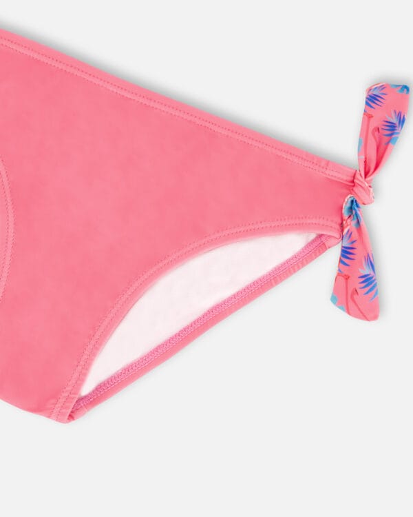 Deux par Deux Maillot de bain deux-pièces imprimé rose bonbon avec flamants roses PRÉVENTE - Image 6